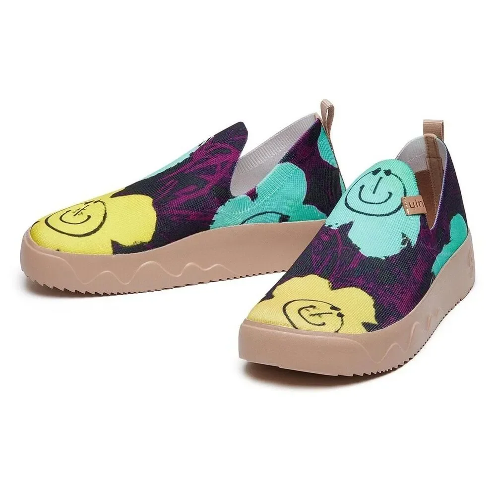 UIN Women's Travel Shoes Slip On Loafers Fuerteventura (Summer Lush 2)133